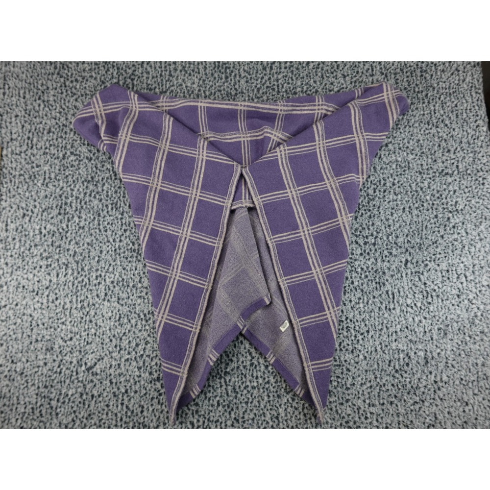 Moth‎ Anthropologie Wrap Cardigan Womens S Purple Plaid Wool Blend Draped